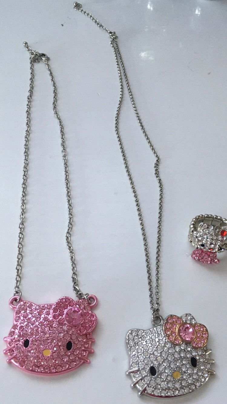 Hello Kitty Necklace & Ring