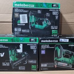 Metabo Cordless Brad Nailer, Finish Nailer & Pin Nailer ‼️See Pictures For Prices ‼️ 
