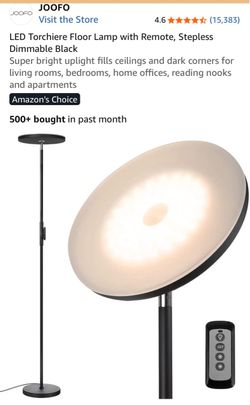 JOOFO LED Torchiere Floor Lamp with magnetic Remote/touch control