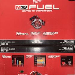 Milwaukee M18 Fuel 7-1/4” Circular Saw. Tool Only. Model #2834-20