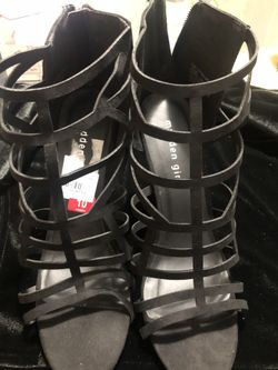 Brand new black heels size 10