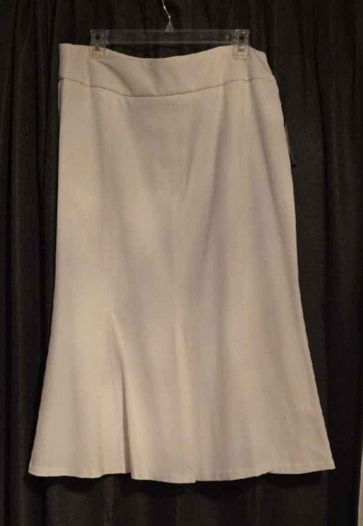 Investments White Midi Skirt *NWT*