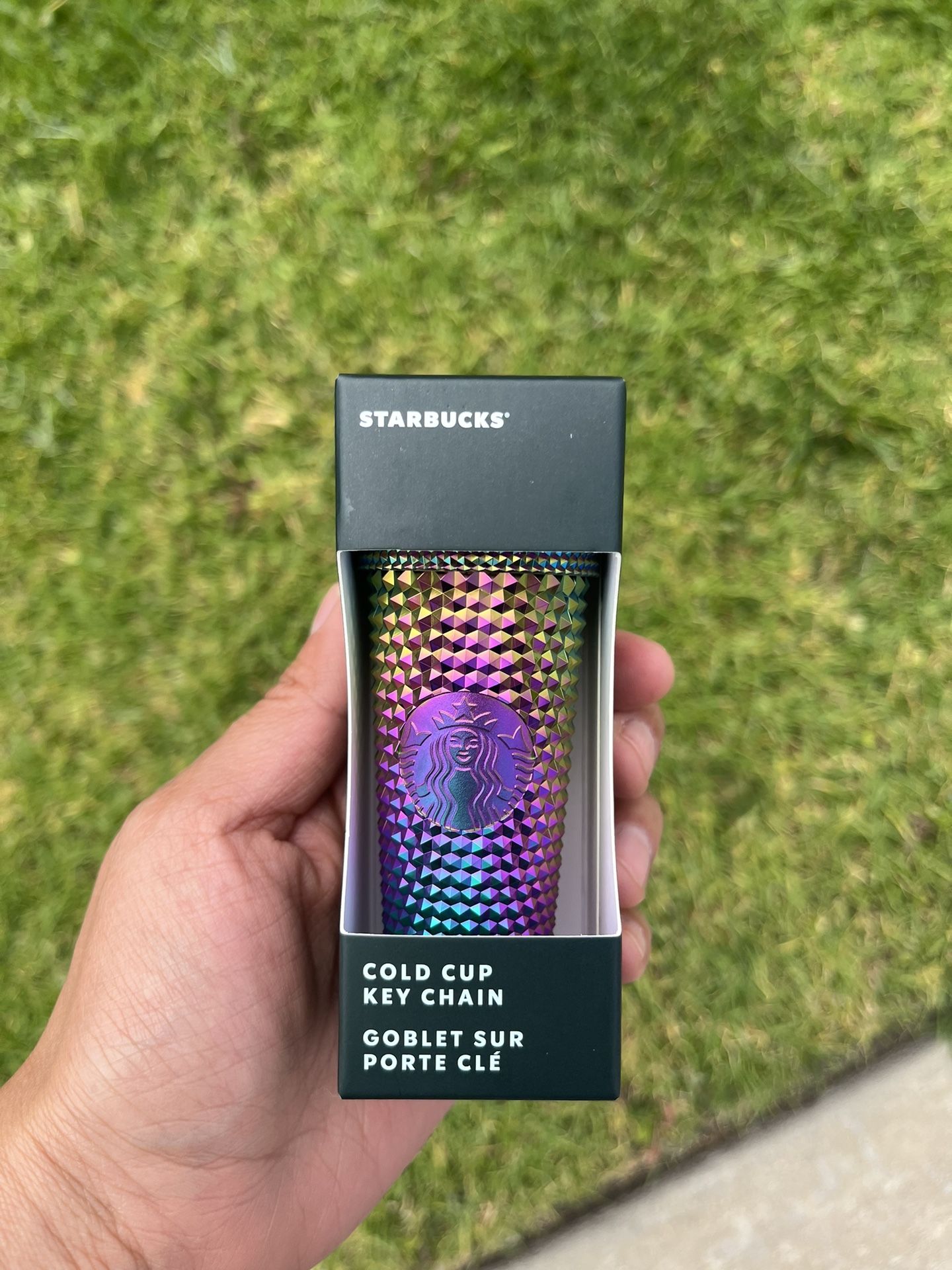 Oil Slick Starbucsk Keychain