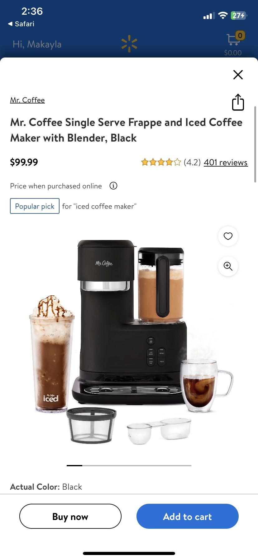 Mr. Coffee Machine