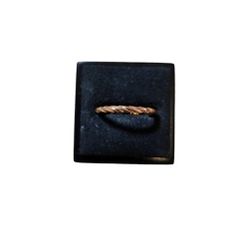 Size 6 Bronze Toned Twist Thin Band