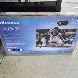 MV 43” Hisense smart 4k Qled hdr tv 