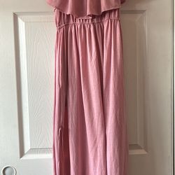 Pink Dress with side slits size L
