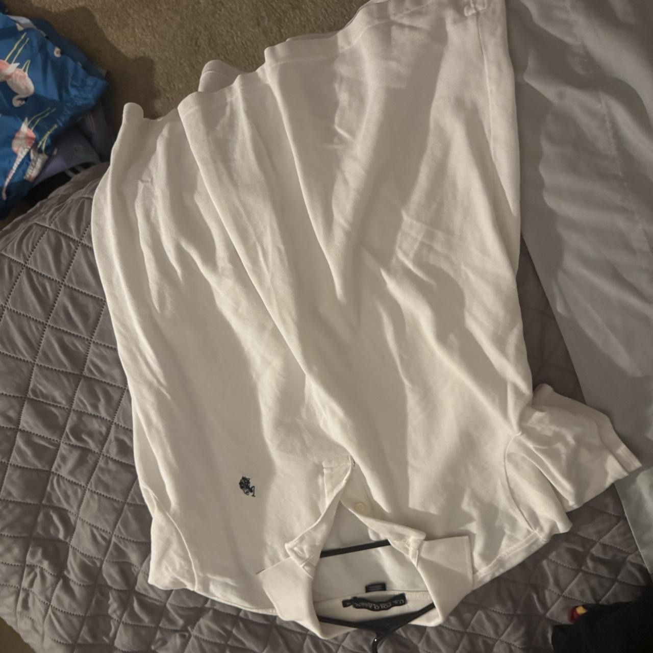 White Polo Ralph Lauren Collar Shirt 