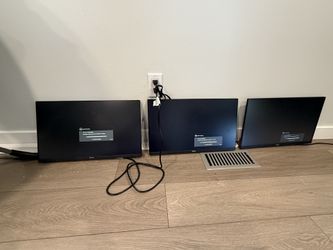 3 total Dell P2219H LED computer monitors