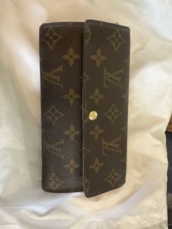 LOUIS VUITTON Logo Portefeuille Sarah Long Wallet Monogram Brown