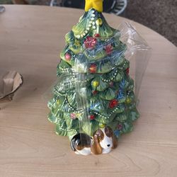 Christmas Tree Cookie Jar 