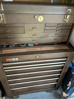 Craftsman Cart Tool Box Used No Key 29 "W 59"h   Drawer Total  16 DIP Drawer  18"