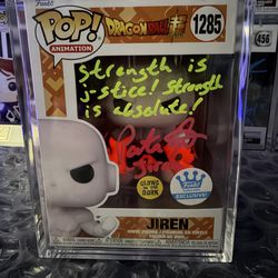 Jiren Glow Funko Pop DBZ #1285 Signed + Cert