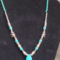 ElegantElephant Turquoise necklace