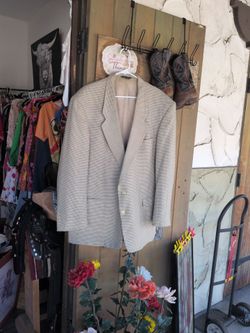 Vintage Pierre Cardin Houndstooth Blazer Men’s Sport Coat