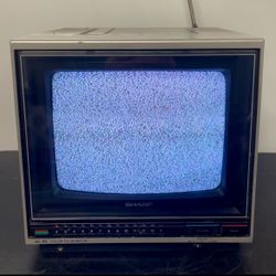 Working 1984 Vintage Sharp AC/DC Color TV Monitor 9H102. Free to ask, I reply 
