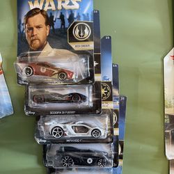 Disney Star Wars Hot Wheels Die Cast Cars 