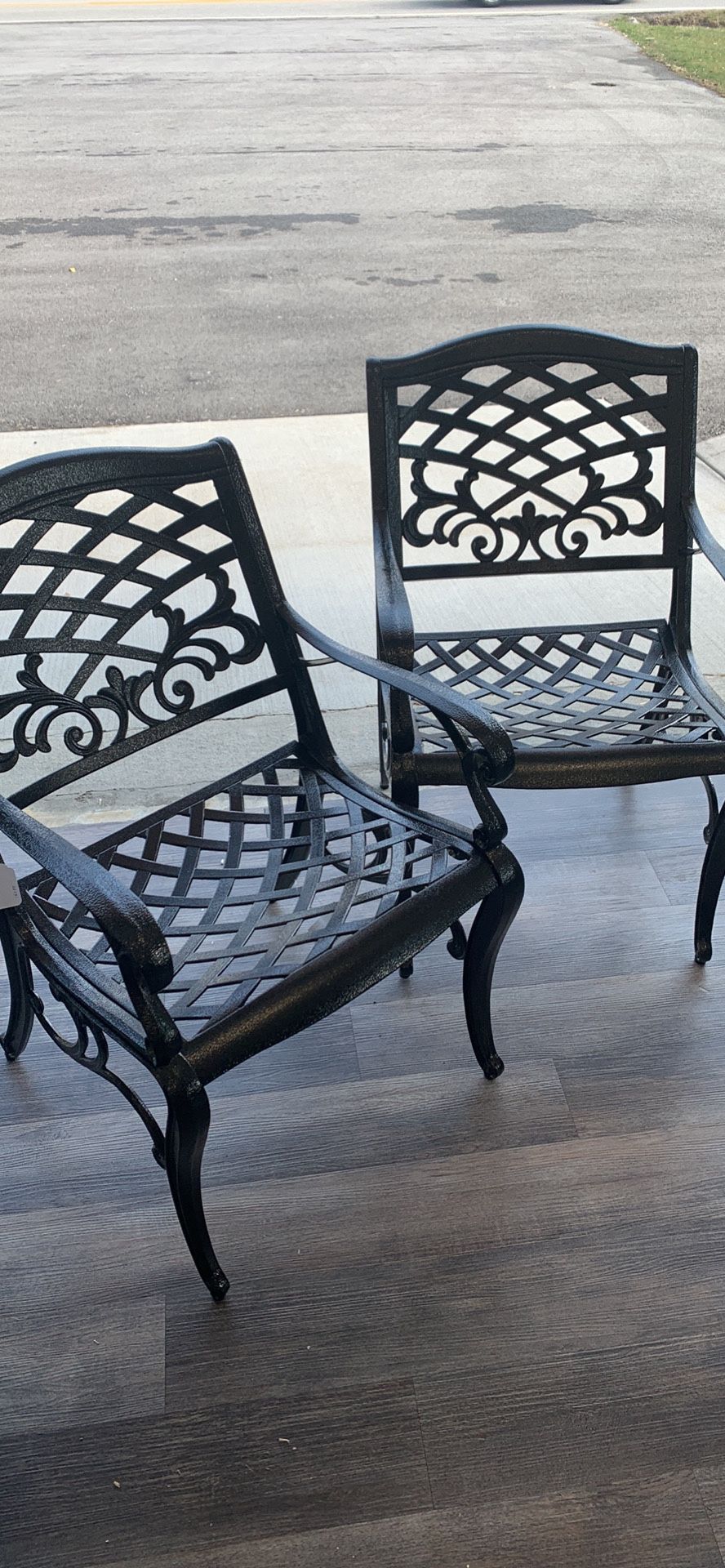 New Christopher Knight Sarasota Hammered Bronze Patio Chairs