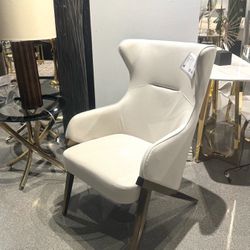 White Modern Accent Chair 