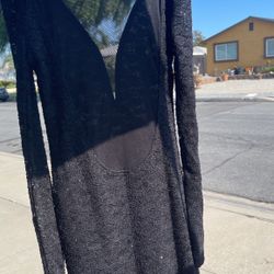 Long Sleeve Back Lace Dress