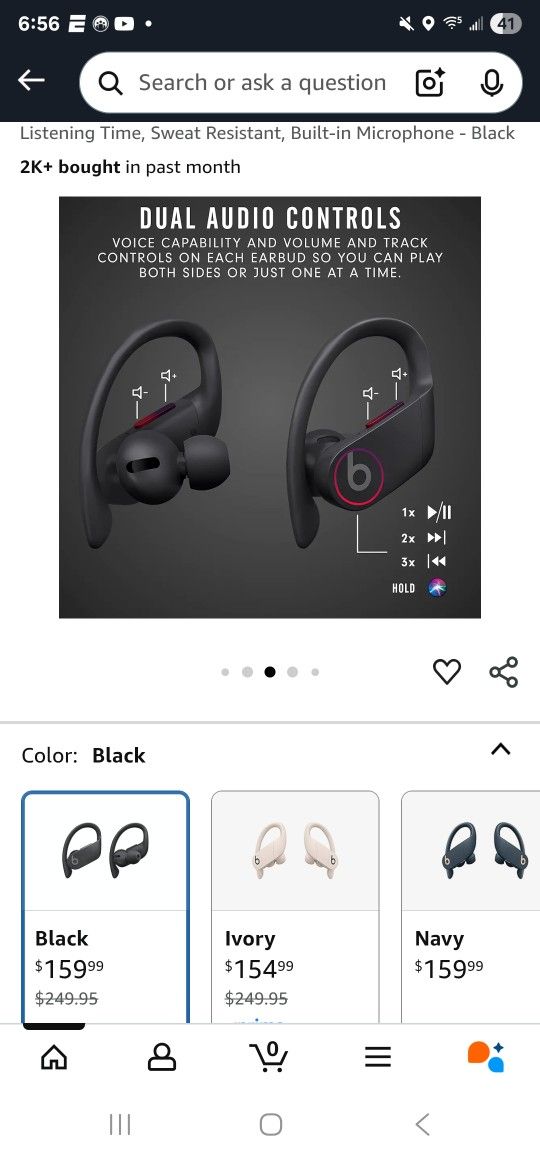 Beats by Dr. Dre Powerbeats Pro Ear-Hook Wireless Headphones  Used Beats Powerbeats Pro Wireless