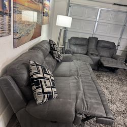 * Gently Used * Ashley Furniture 2 peice Modular Recliners ( free delivery )