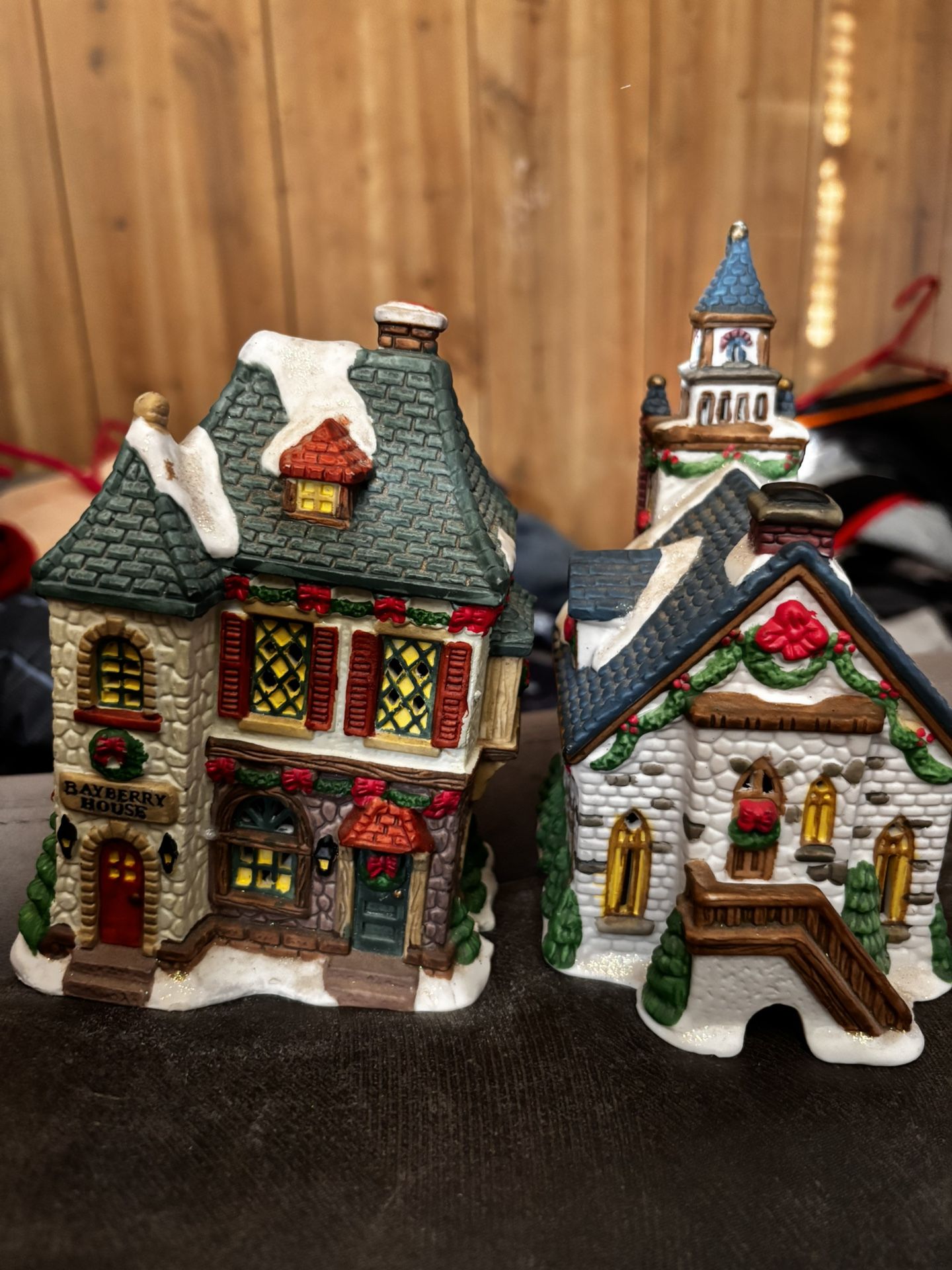 Bayberry Village Home lighted Porcelain Church