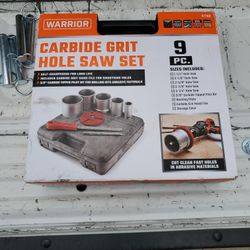 1-1/4 In. - 3-1/4 In. Carbide Grit Hole Saw Assorted Set, 9 Piece

