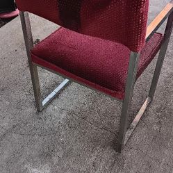 Mid Century Burgundy Chair
