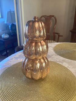 Glass Pumpkin Stacker