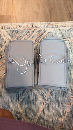 Fabric Storage Bins with Hooks