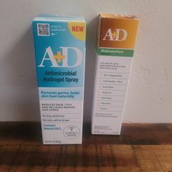 A & D Antimicrobial Hydrogel Spray And Rash Ointment