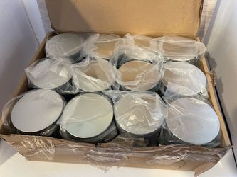 Bulk Lot Round Metal Tins with Lids