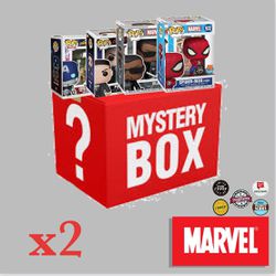 Marvel Funko Pop Mystery Box TWO (2) PACK-EXCLUSIVE GUARANTEED!