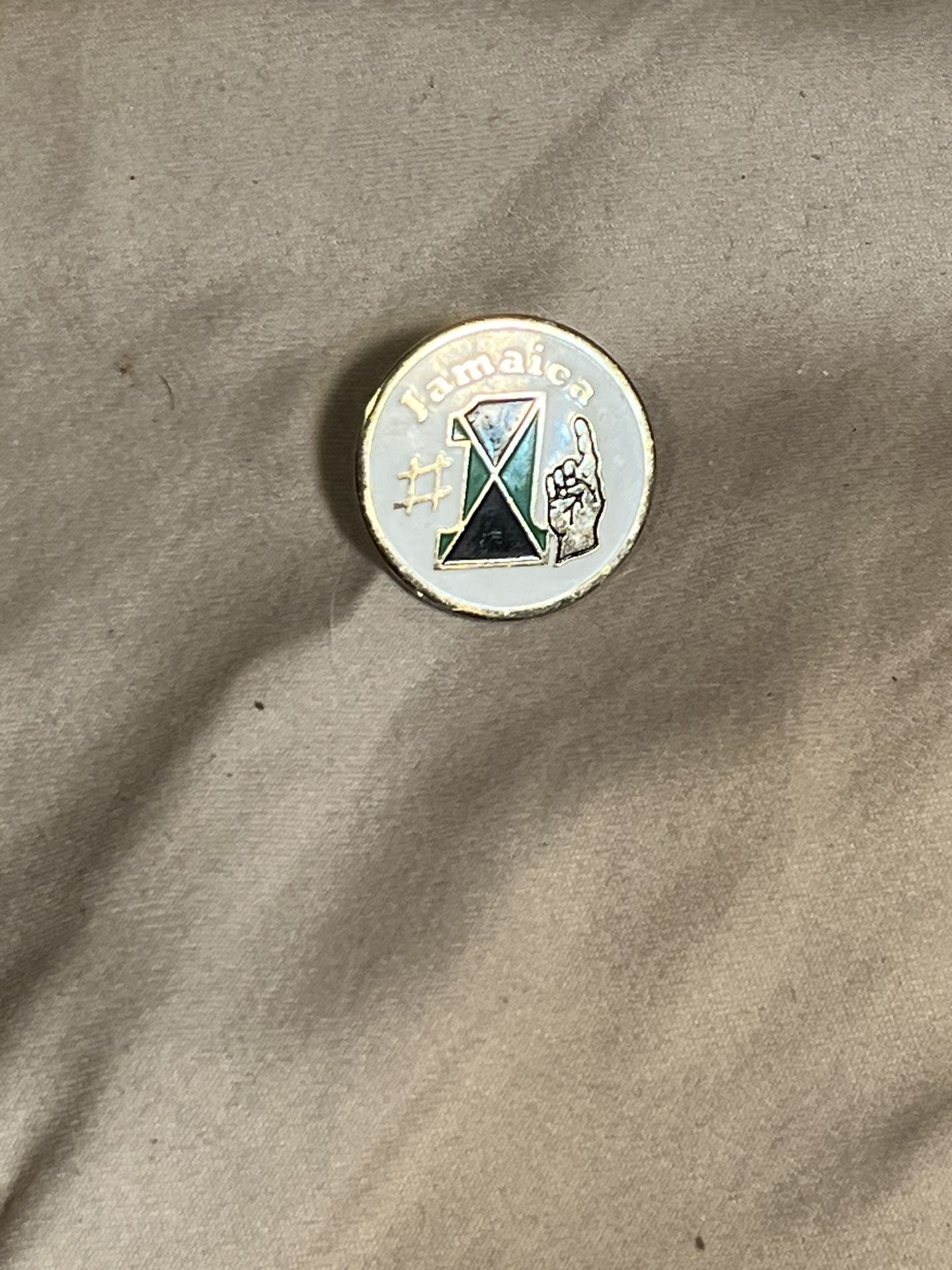 Jamaica # 1 Lapel Hat Pin Back