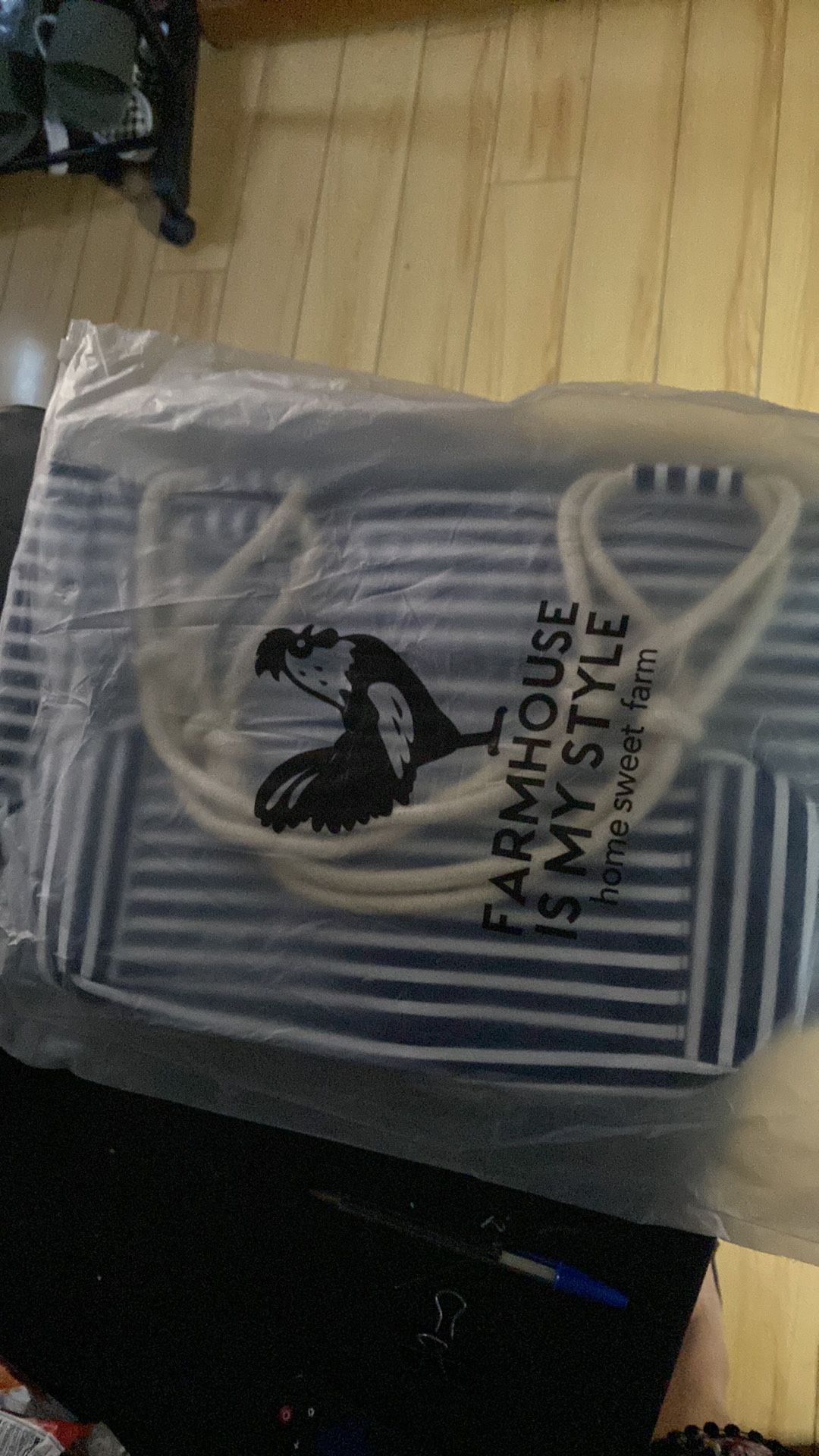 Farmer house tote bag