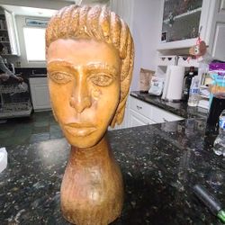 Signed Jamaican Wood Sculpture - Bobby Ash (Negril 2005)