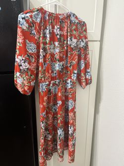 Women's Floral Midi Dress(2)