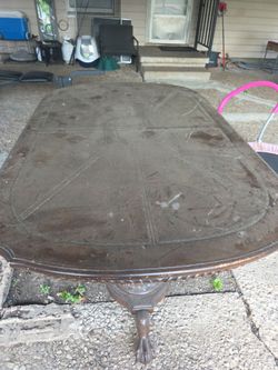 Heavy wooden Table for 6 chairs