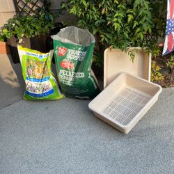 Sifting Cat Litter Box & Pine Pellets
