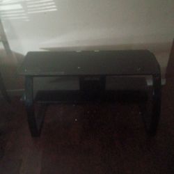 Black tv stand