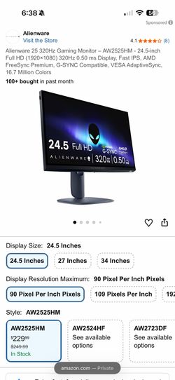 Gaming monitor