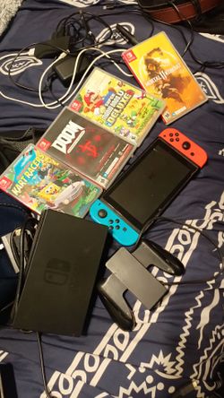 Nintendo Switch Bundle with Games and Accessories