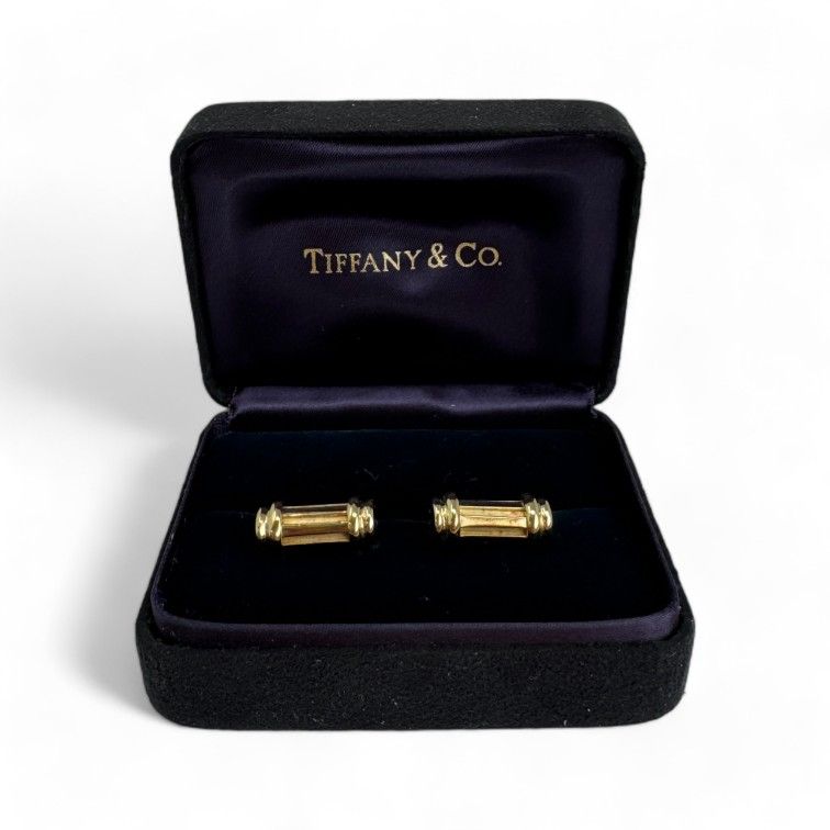 18 Karat Yellow Gold Tiffany & Co. Atlas Cufflinks