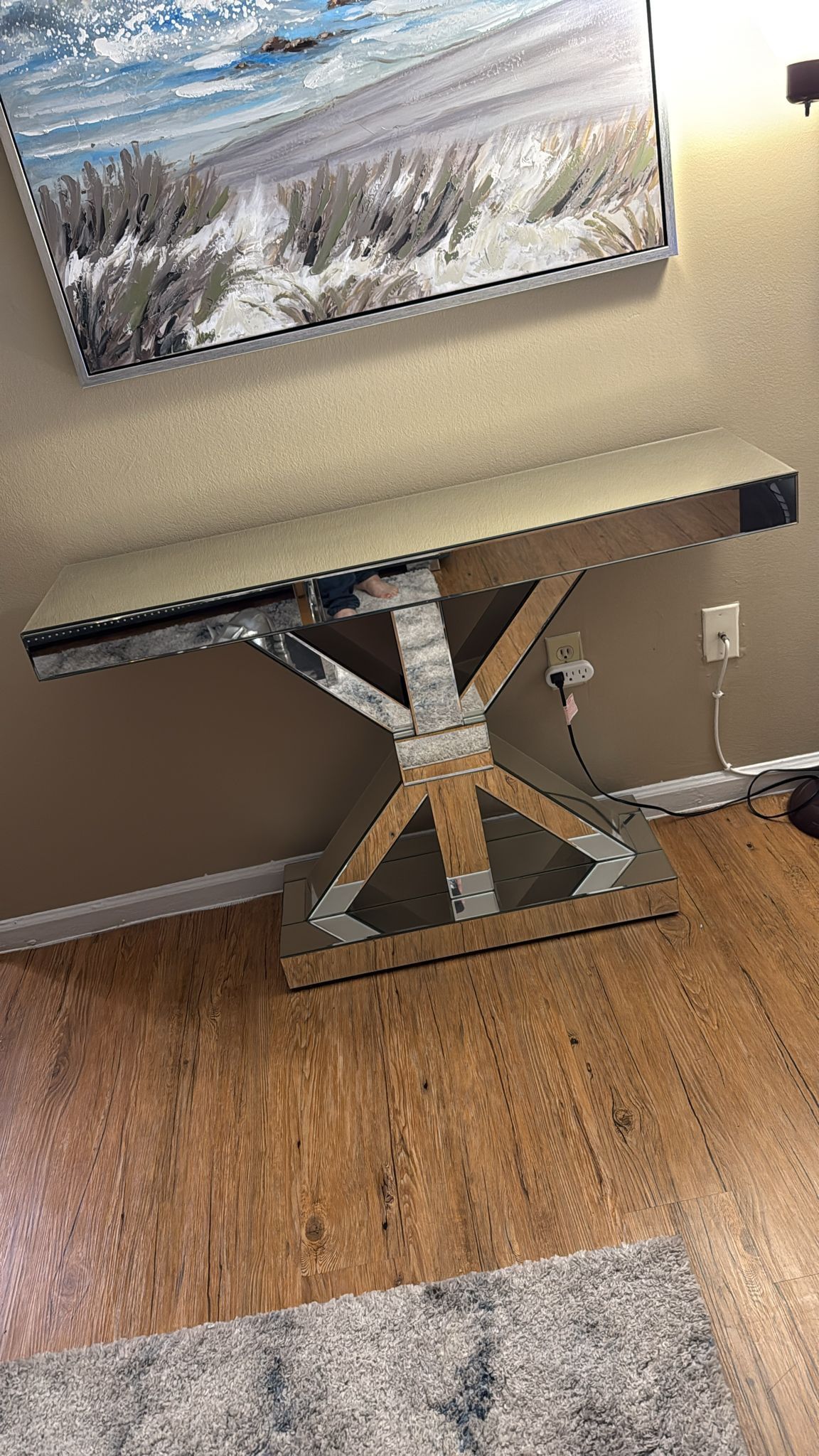 Glass Console Table ( Repisa En Cristal )