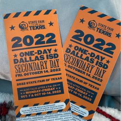 Student Fair Tickets $35 Both