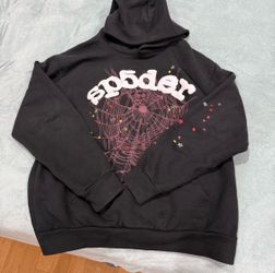 Black and pink Spider hoodie size L