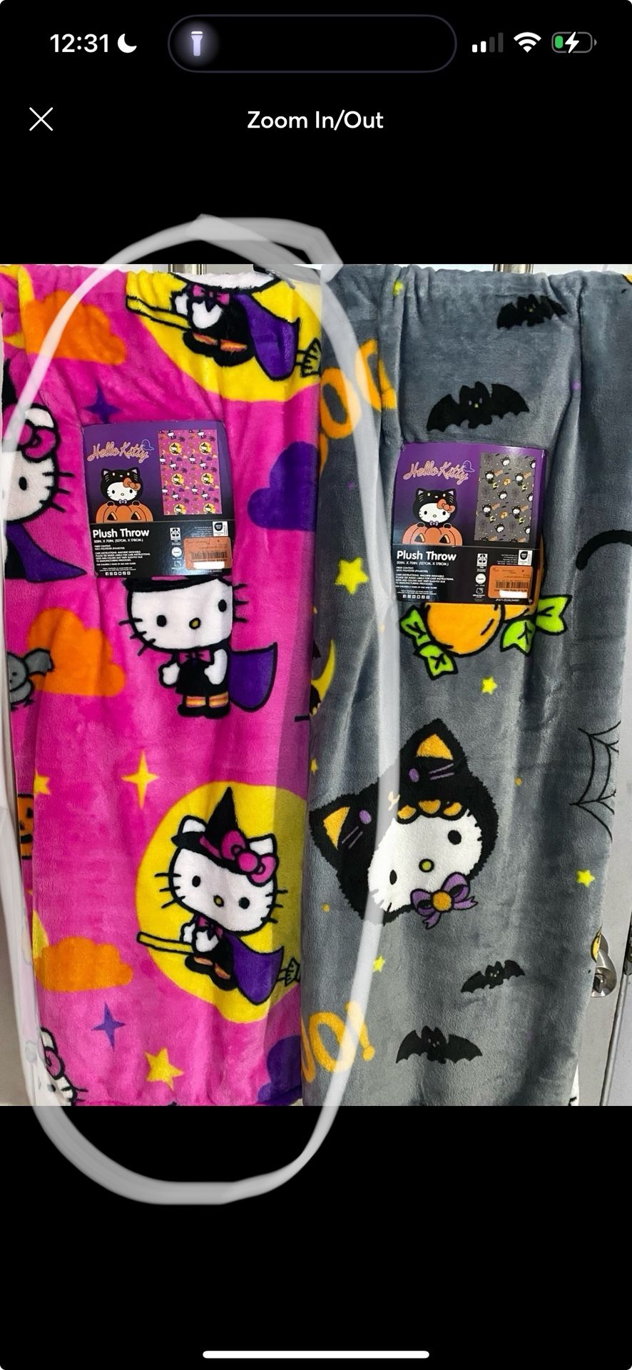 Halloween Hello Kitty Blankets