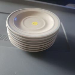 💖NEW 7 SAUCER PLATES.  GREAT TO USE FOR CRAFTS AND PAINTS ALSO