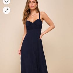Lulus Navy Blue Maxi Dress XS - New With Tags